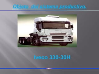 Iveco 330-30H.
Objeto del sistema productivo.
 