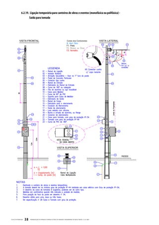 6.2.19. Ligação temporária para canteiros de obras e eventos (monofásica ou polifásica) -
                          Saída para tomada




CELESC DIS TRIB UIÇ ÃO   38   PADRONIZ AÇ ÃO DE ENTR ADA DE ENERGIA ELÉTRIC A DE UNIDADES CONSUMIDOR AS DE BAIX A TENSÃO | E-321.0001
 