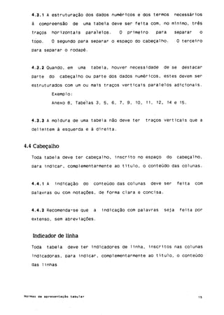 Normas de apresentação tabular ibge 1993