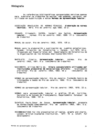 Normas de apresentação tabular ibge 1993