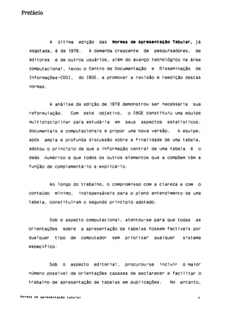 Normas de apresentação tabular ibge 1993
