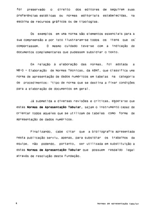 Normas de apresentação tabular ibge 1993