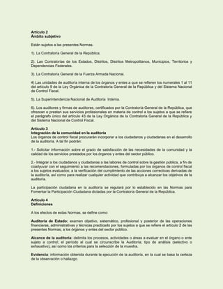 Normas Generales de Auditoria de Estado. CGR, Mayo 2013 | PDF