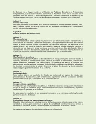 Normas Generales de Auditoria de Estado. CGR, Mayo 2013 | PDF