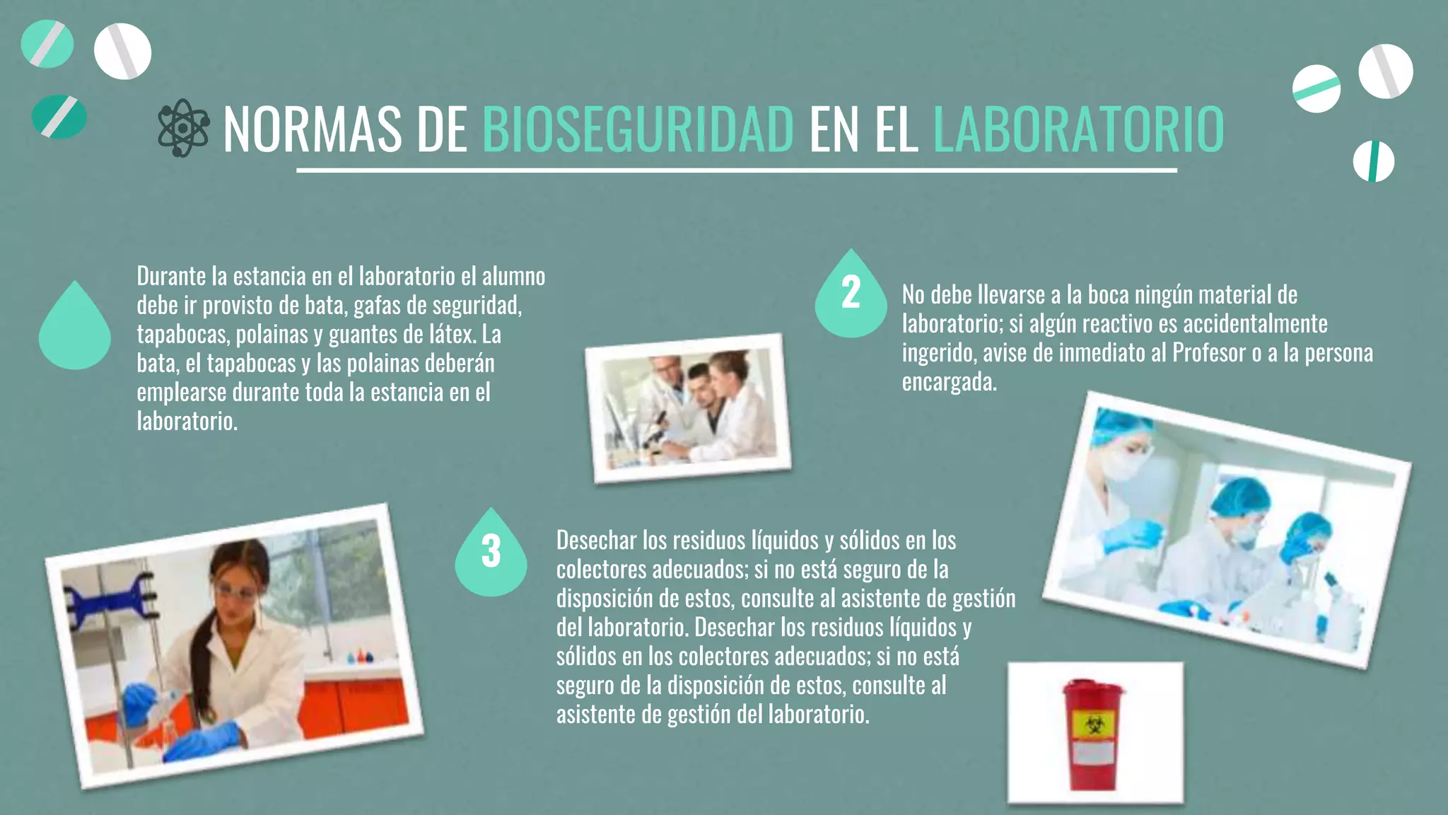 Normas de bioseguridad en el laboratorio | PPTX