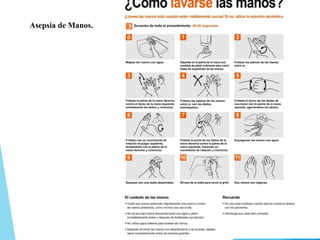 Asepsia de Manos.
 