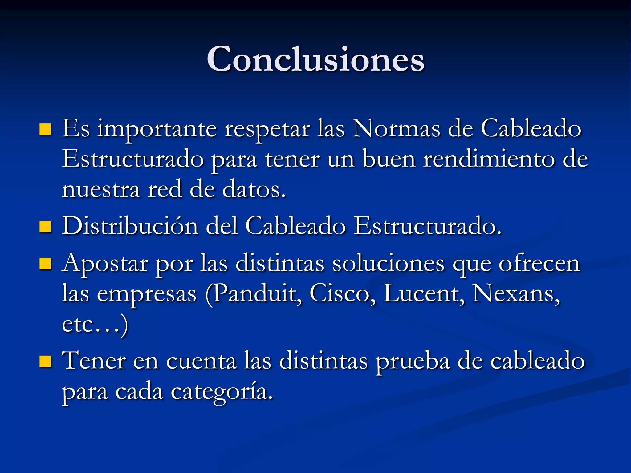 Normas de cableado estructurado... | PPTX | Computer Networking | Computing