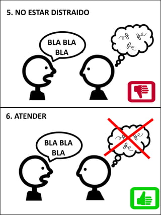 BLA BLA
BLA
5. NO ESTAR DISTRAIDO
6. ATENDER
BLA BLA
BLA
 