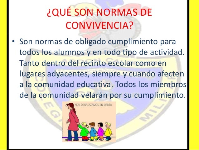 Normas de comportamiento aula fiesta