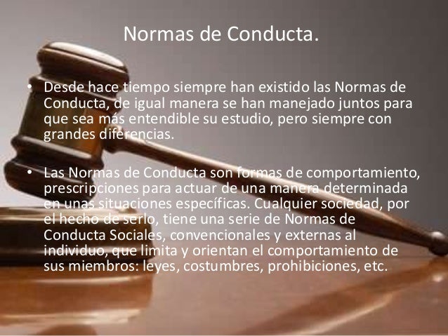 Normas de conducta