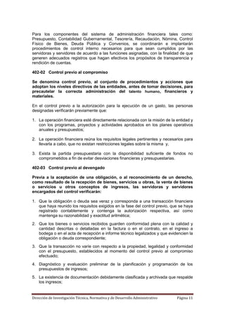 Normas de control interno | PDF