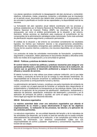 Normas de control interno | PDF
