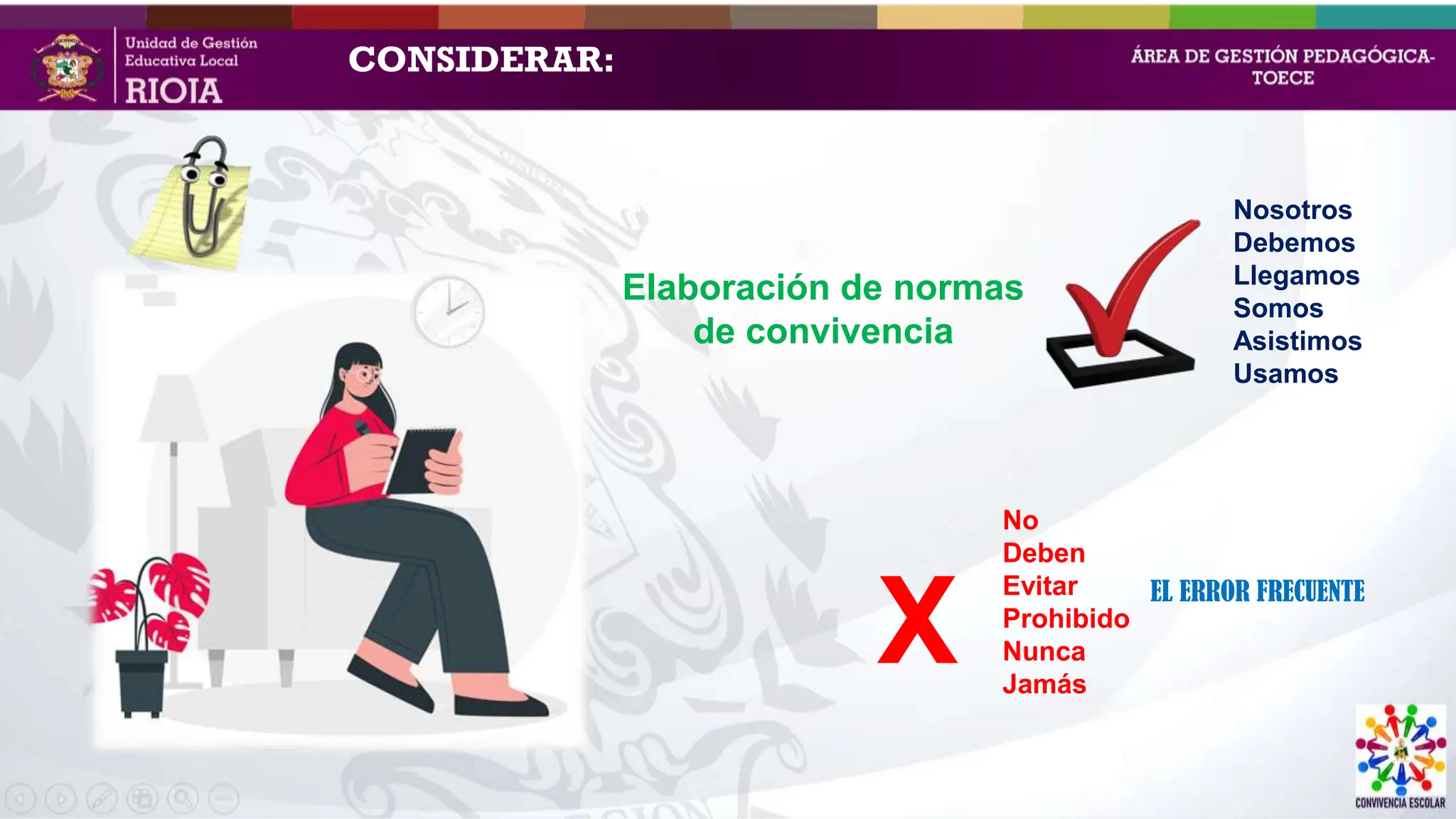 NORMAS DE CONVIVENCIA PARA TERCER Y CUARTO GRADO DE PRIMARIA | PPTX