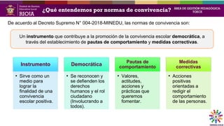 NORMAS DE CONVIVENCIA PARA TERCER Y CUARTO GRADO DE PRIMARIA | PPTX