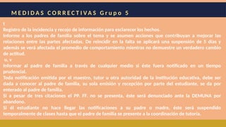 Normas de Convivencia y Medidas Correctivas en Instituciones Educativas ...