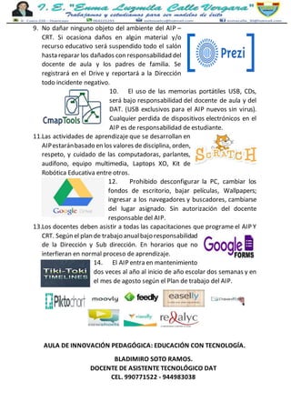 Normas de convivencia Aula De Innovación | PDF