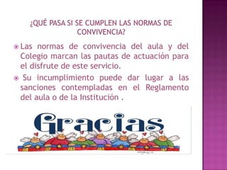 Normas de convivencia en el aula | PPTX