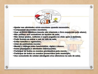 Normas de convivência da EEMAS