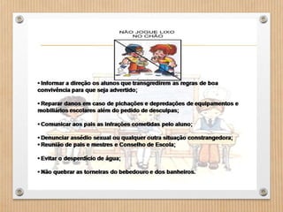 Normas de convivência da EEMAS