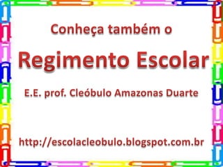 Normas de convivência na escola