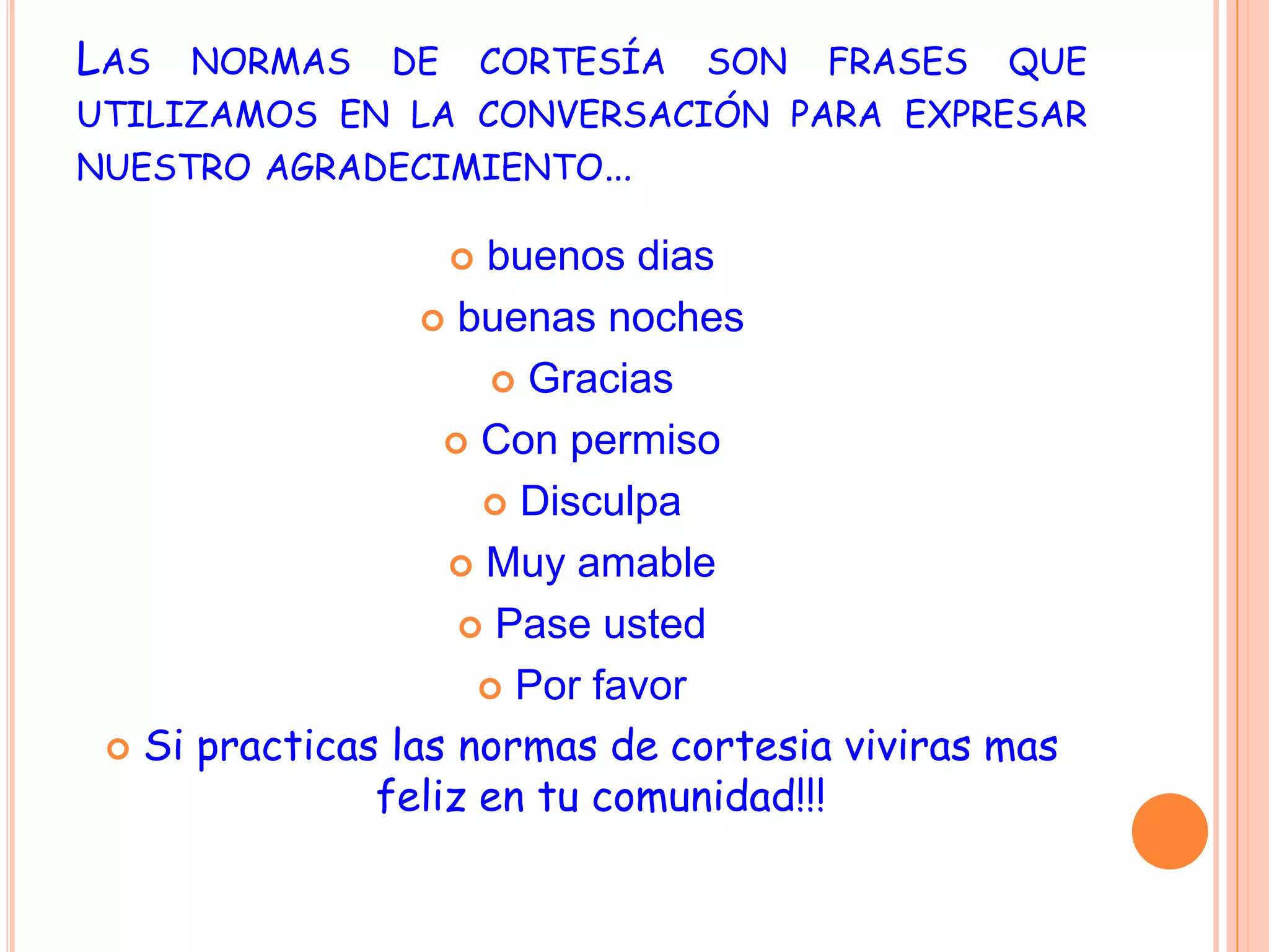 Imagen con frases de cortesía: buenos días, gracias, por favor, disculpa