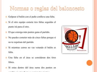 Normas del basquetbol