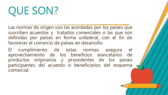 Normas de origen