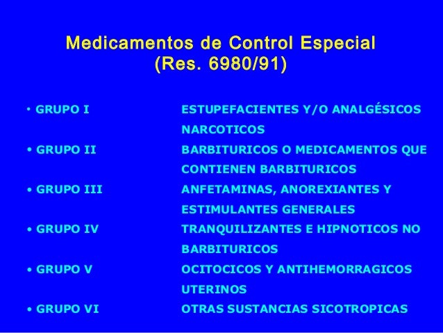 Medicamentos Del Grupo 5 Y 6