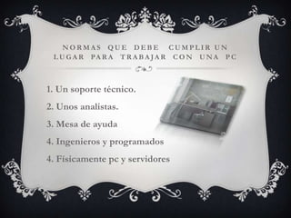 Normas Computer Normas de seguridad para usar una pc | PPTX