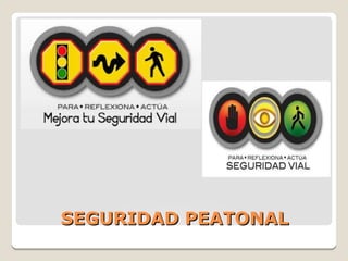 SEGURIDAD PEATONALSEGURIDAD PEATONAL
 