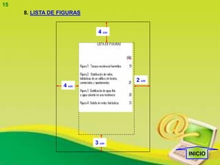 15
     8. LISTA DE FIGURAS


                            4 cm




                                   2 cm
                  4 cm




                           3 cm

                                          INICIO
 