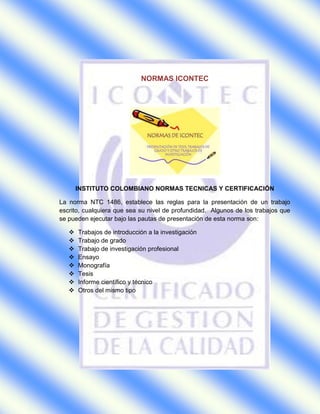 Normas icontec (1) | DOCX