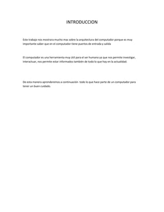 Arquitectura del computador