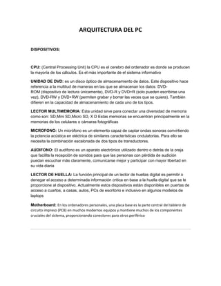 Arquitectura del computador