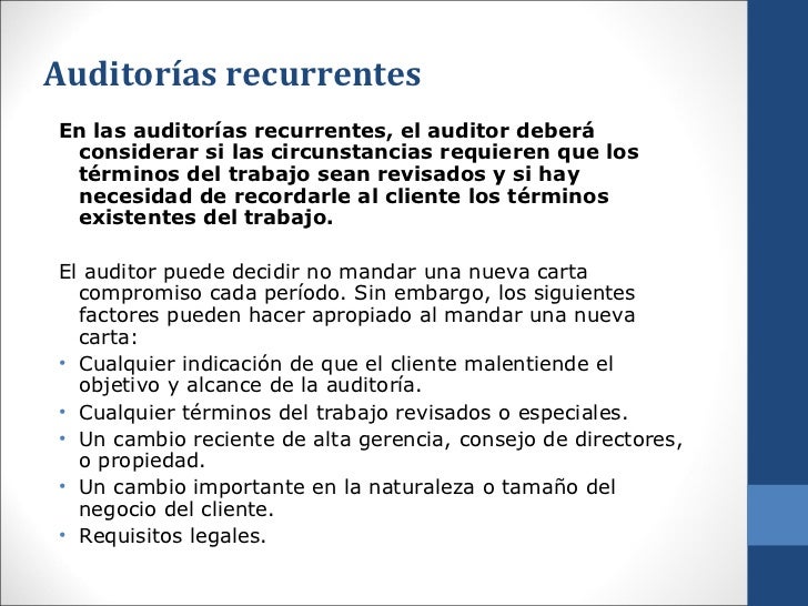 Normas internacionales de auditoria