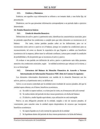 Normas internacionales de contabilidad nic niif | PDF
