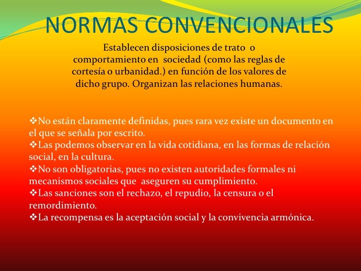 Normas juridicas morales y convencionales