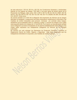 ¿Cuáles son las Normas Legales básicas de Salud Ocupacional en Chile? | PDF