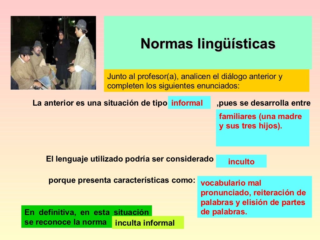 Normas linguisticas 1º medio Normas linguisticas 1º medio