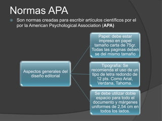 Fecha: 9 de Abril de 2010Normas MLAMLA es el estilo que utiliza la ModernLanguageAssociation, utilizado para las humanidadesMLA style indica no sólo el estilo para hacer las citas sino también el estilo para escribir: tipografía, tamaño, calidad de papel, formato de párrafos, de enlaces, puntuación, especialmente para los escritos de lenguas modernas, crítica literaria, escritos culturales.