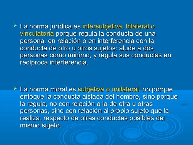 Normas morales y normas jurídicas