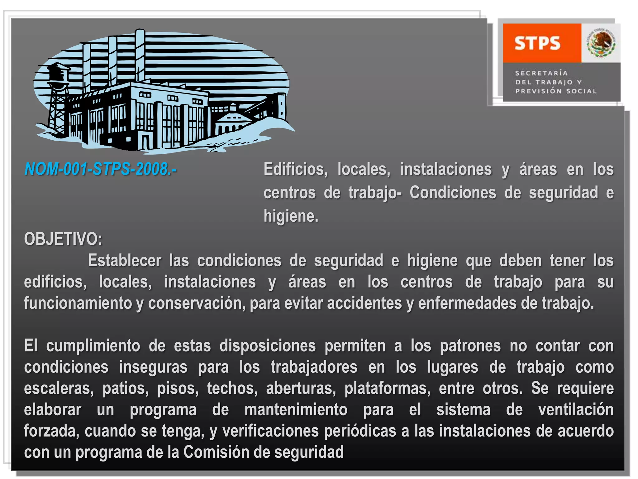 Normas oficiales mexicanas nom stps | PPTX