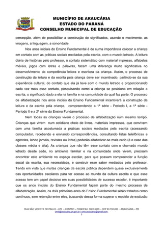 RESOLUÇÃO  E PARECER CME/ARAUCÁRIA N.º 08/2006