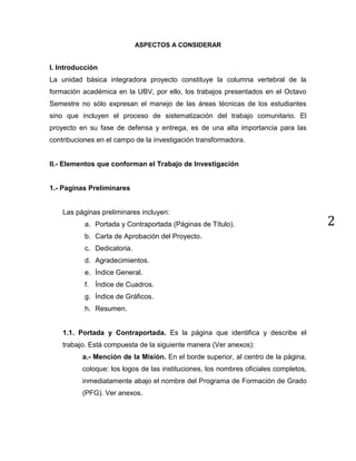 Normas para la presentación de trabajos de investigación