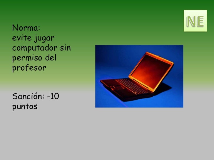 Normas Computer FISICA Y SUS CONOCIMIENTOS: REGLAMENTOS DE LA SALA DE INFORMATICA.