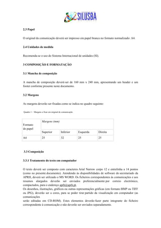 Normas para submissão dos resumos   x silusba