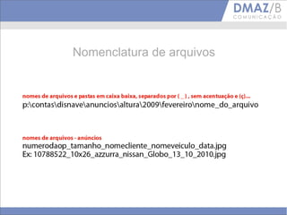 Nomenclatura de arquivos
 