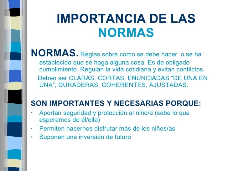 Normasylimitesenla familia r