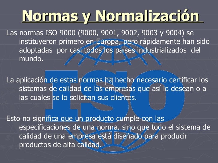 Normas y normalización