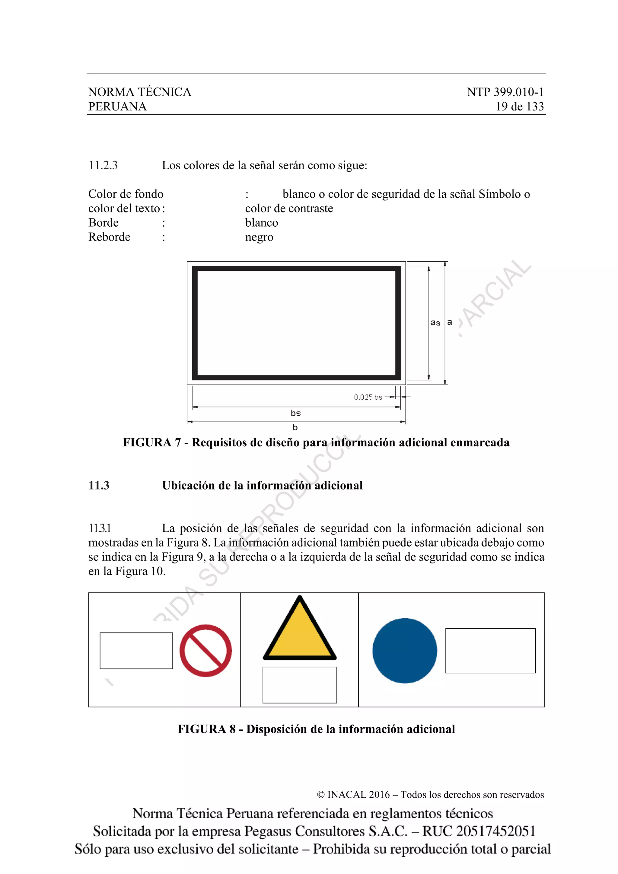 Norma técnica peruana NTP 399.010-1 2016 SEÑALES DE SEGURIDAD | PDF